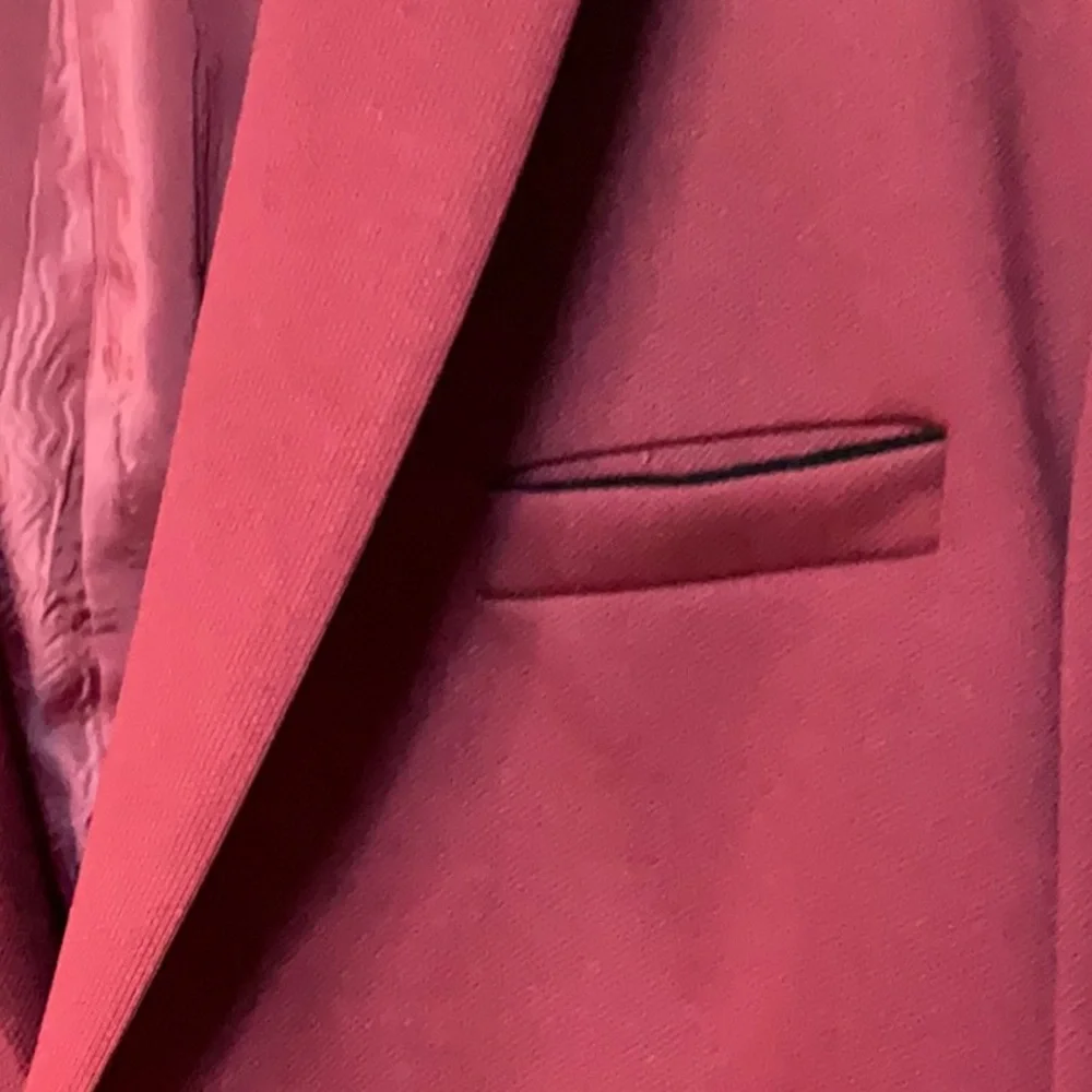 Men's Cranberry Colored Blazer (NWOT) - Picture 4 of 7